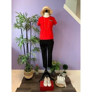 Italian Gold Embellished Cotton Tshirt